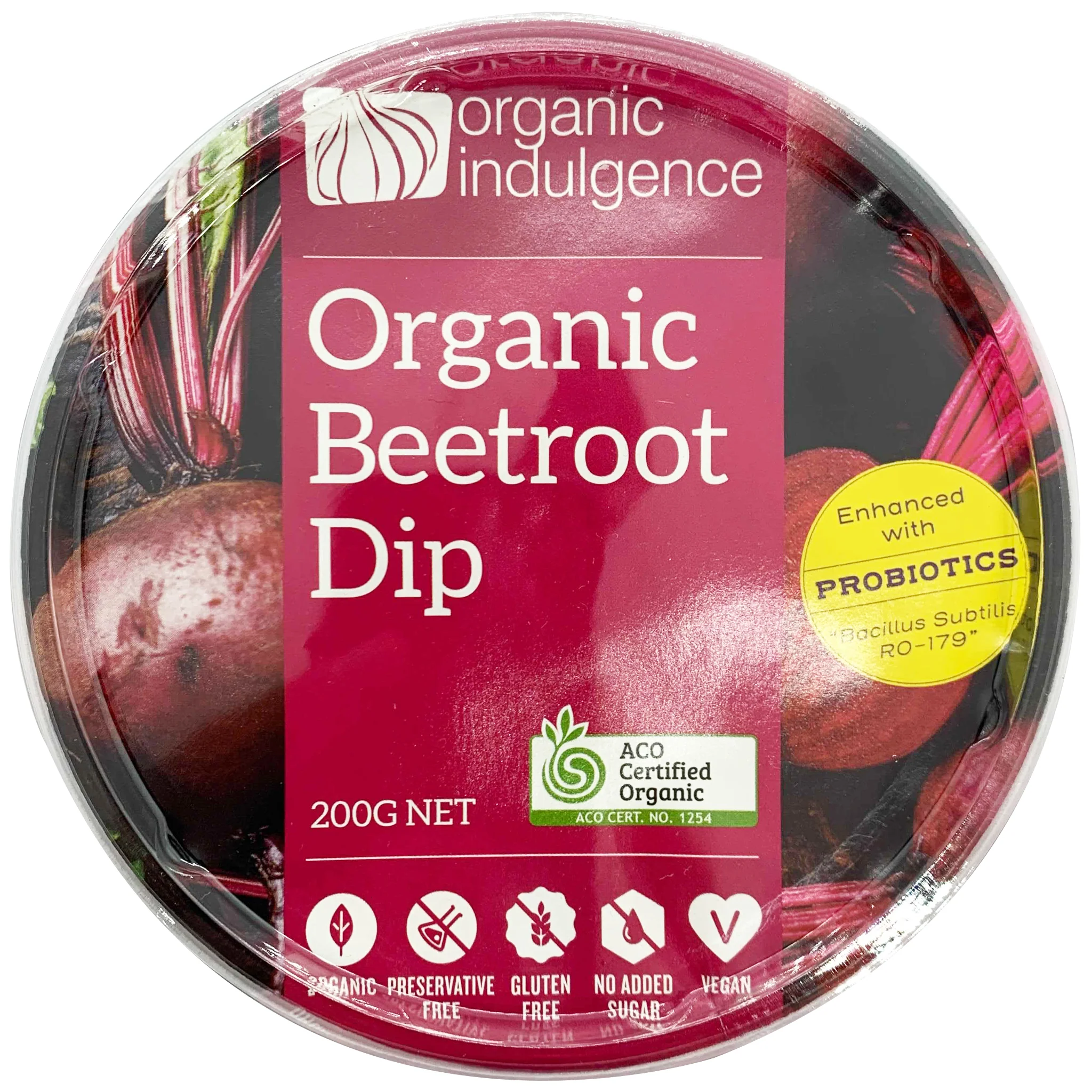 Organic Indulgence Organic Beetroot Dip 200g