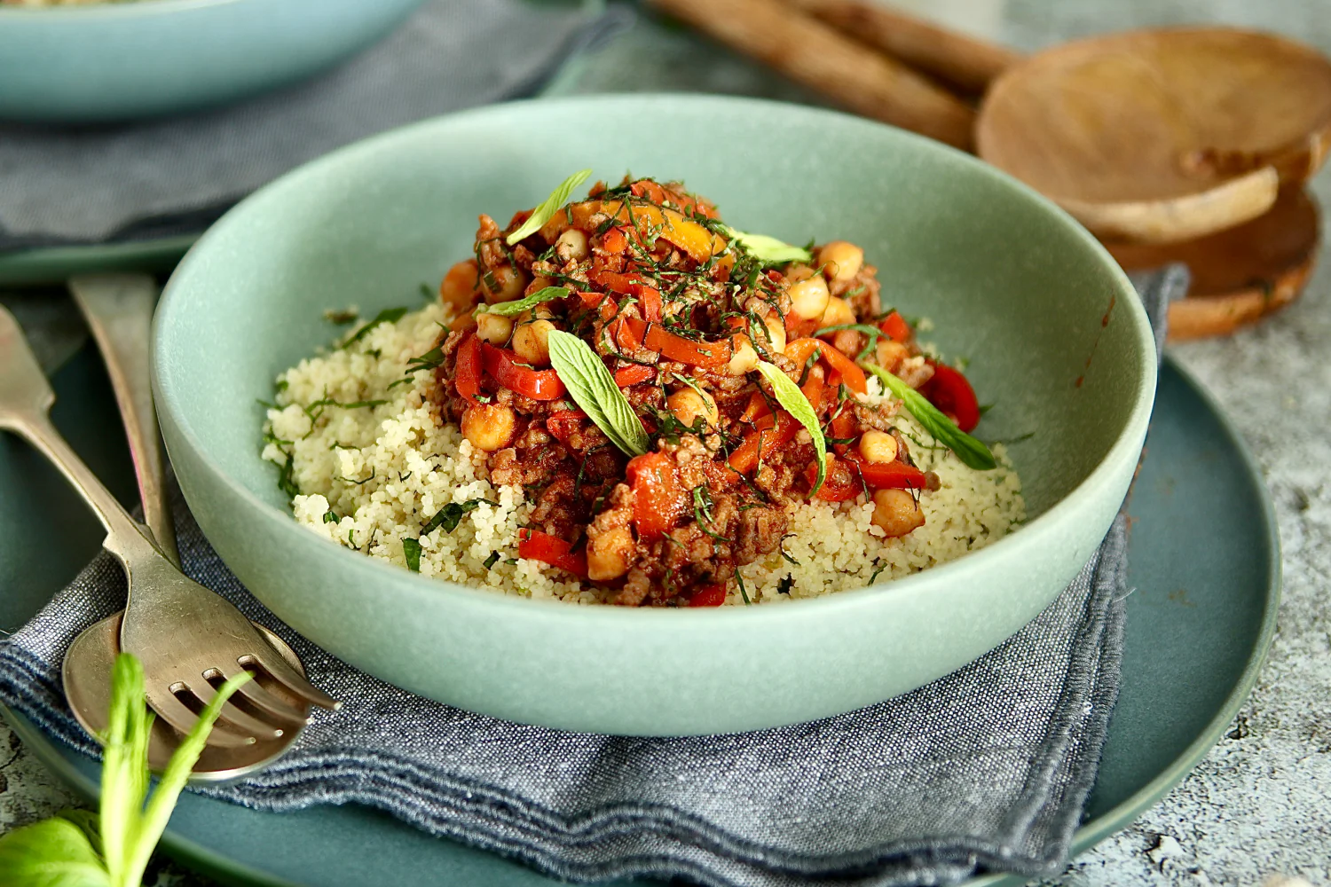Organic Middle Eastern Beef and Chickpea Bowl - Image 2