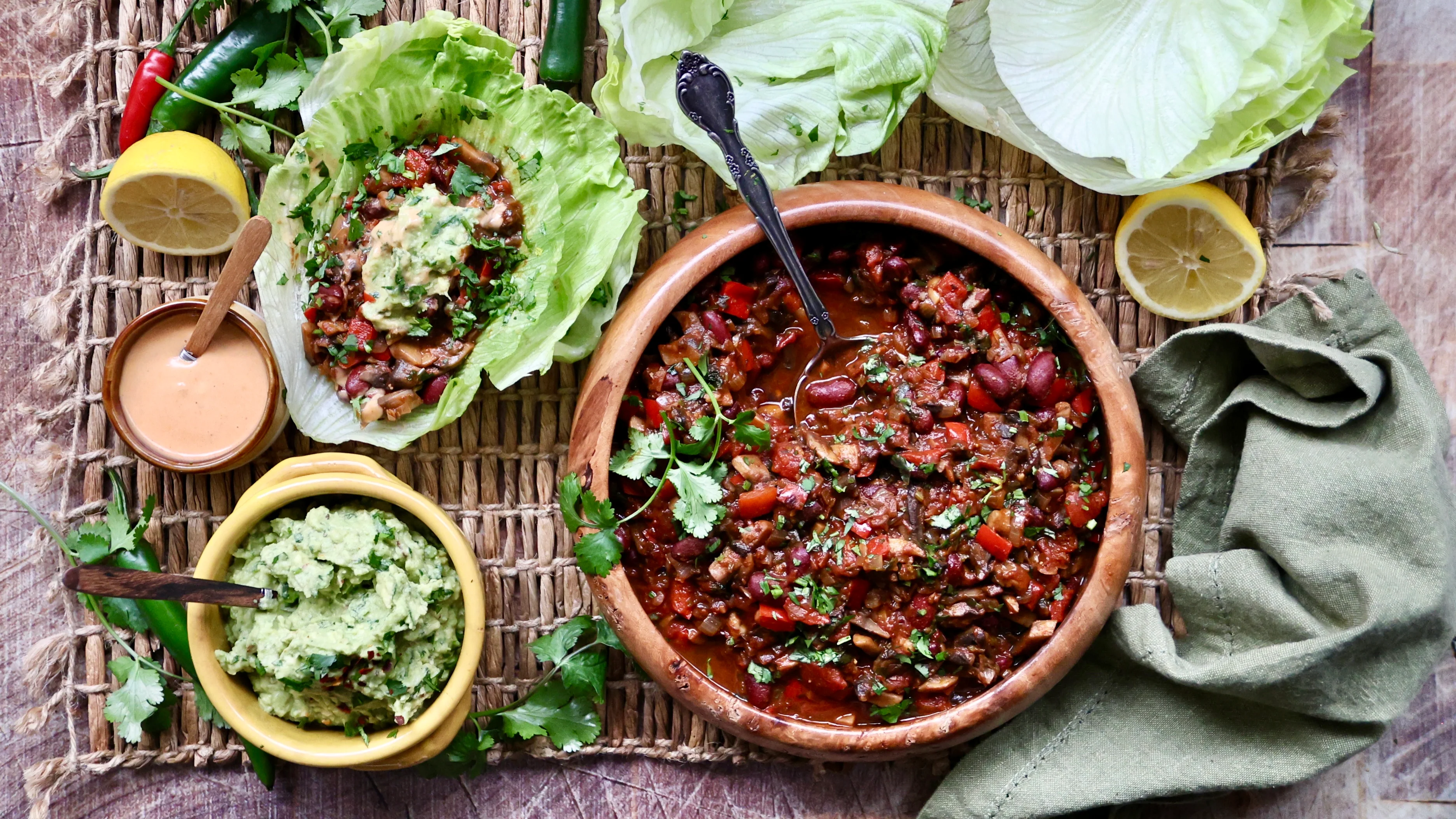Organic Vegetarian Mexican Lettuce Cups - Image 2