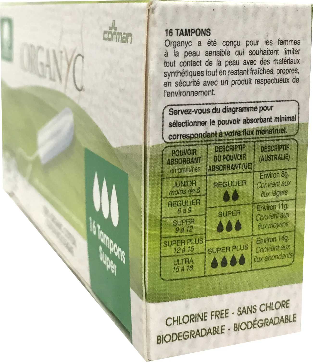 Organyc Tampons Super 16 Pack - Image 4