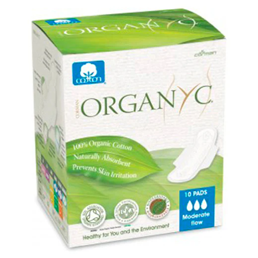 Organyc Ultra Thin Moderate Wing Pads x10