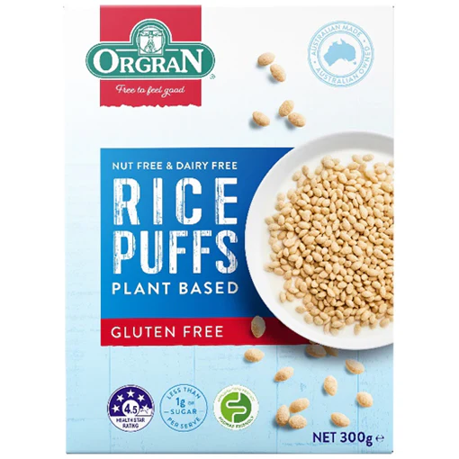 Orgran Plant Based Rice Puffs 300g