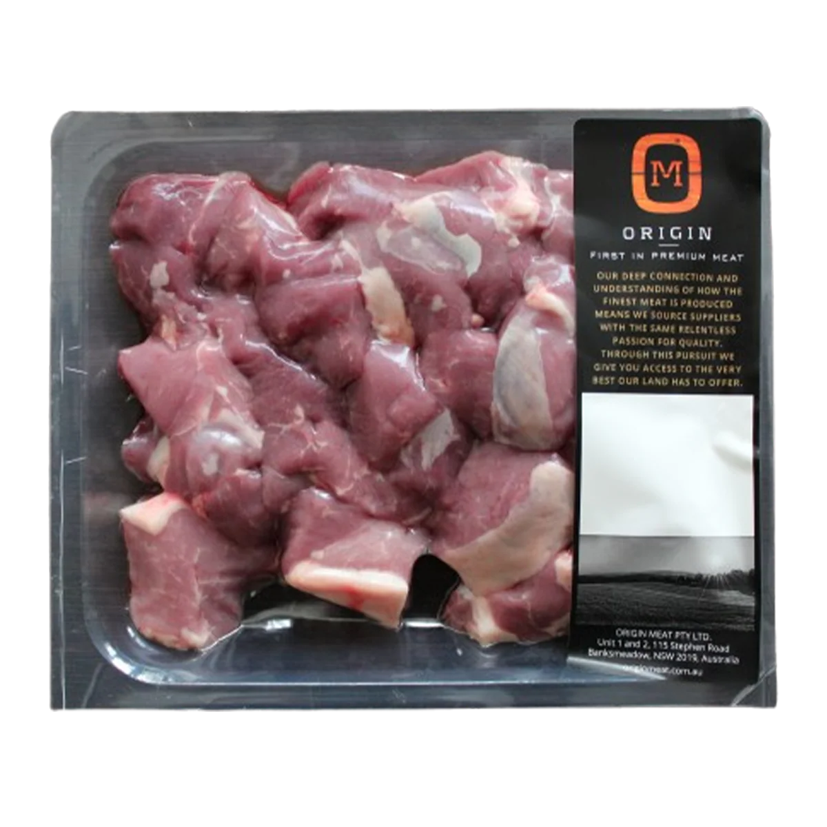 Origin Meats Diced Lamb 450-650g