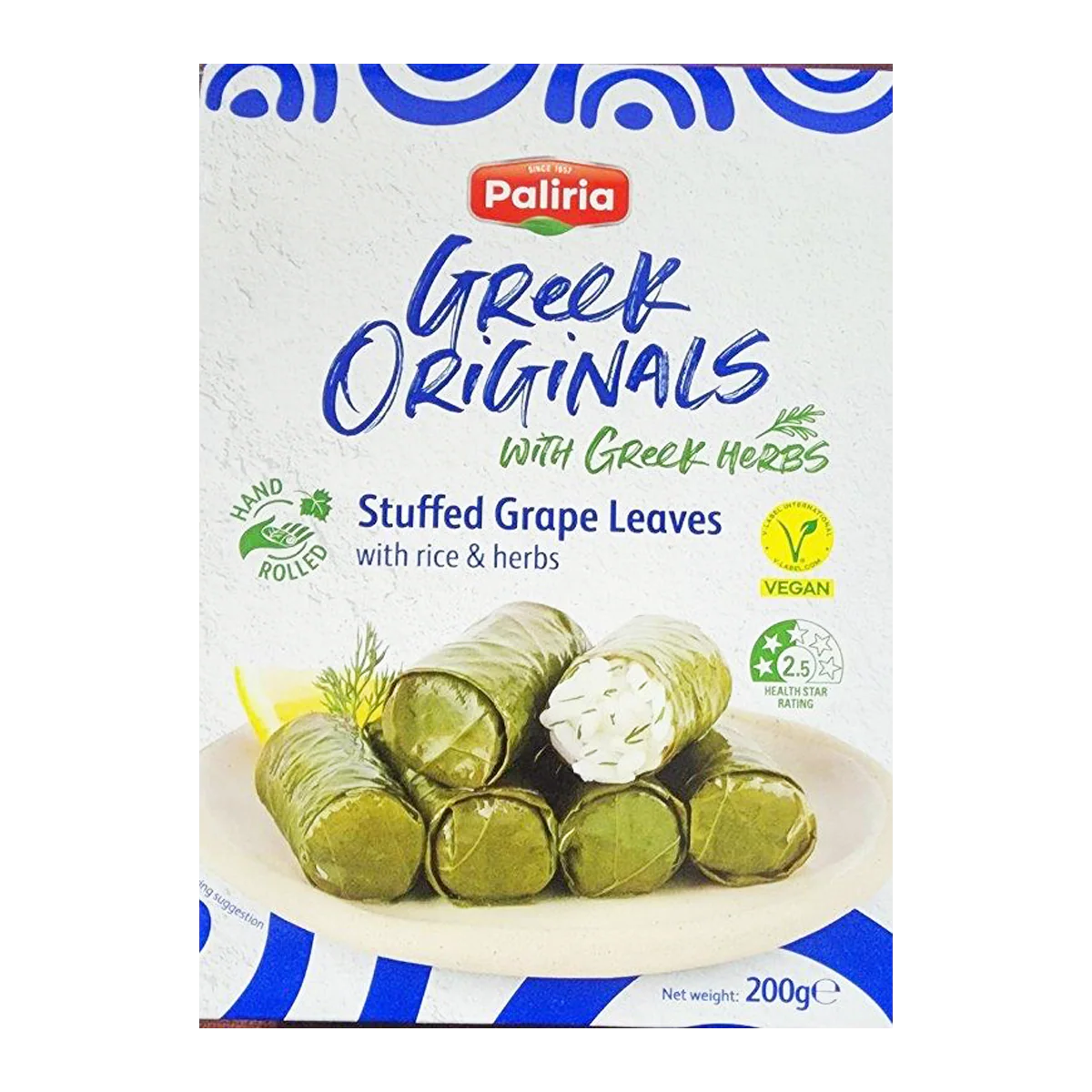 Paliria Greek Originals Stuffed Grape Leaves 200g