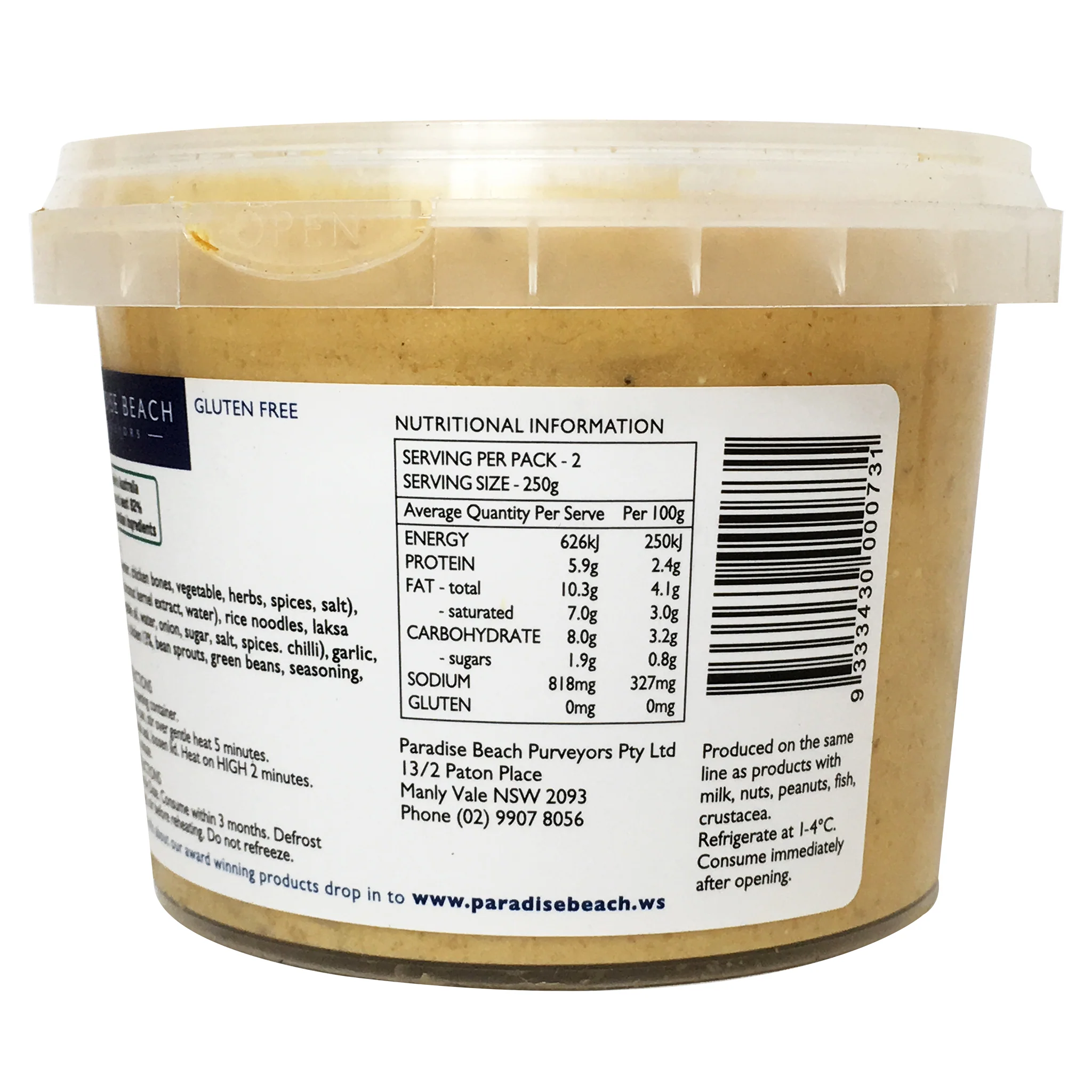 Paradise Beach Soup Chicken Laksa 500g - Image 3
