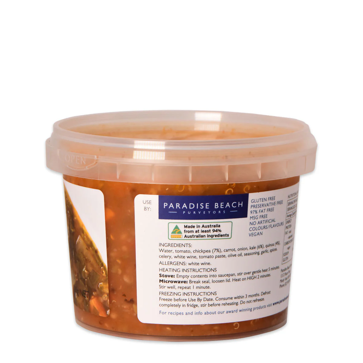 Paradise Beach Soup Tuscan Vegetable Soup 500g - Image 2