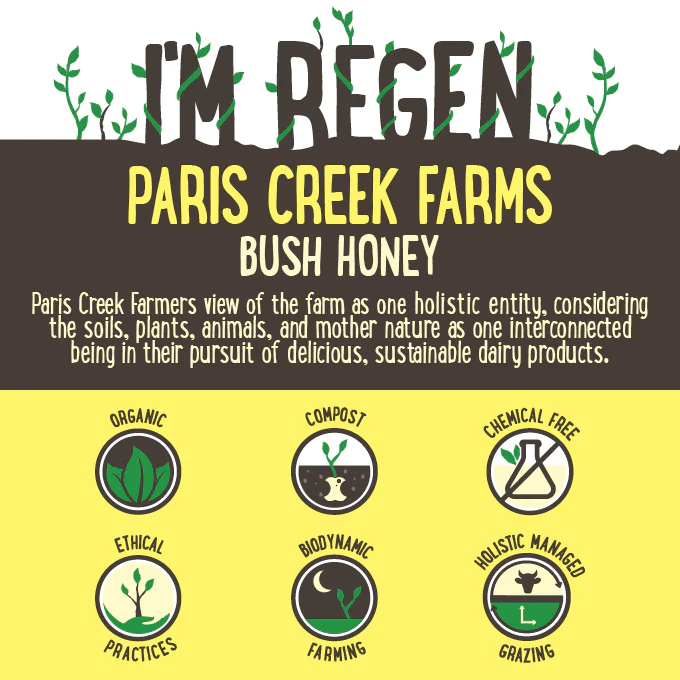 Paris Creek Farms Bio-Dynamic Organic Bush Honey and Vanilla Yoghurt 500g - Image 2