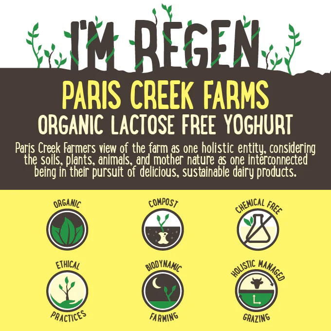 Paris Creek Farms Organic Lactose Free Yoghurt 500g - Image 2