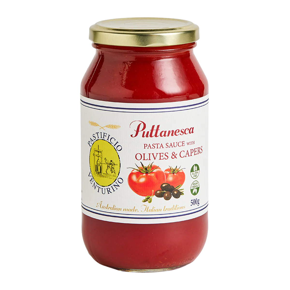 Pastificio Venturino Organic Pasta Sauce Puttanesca 500g - Image 2
