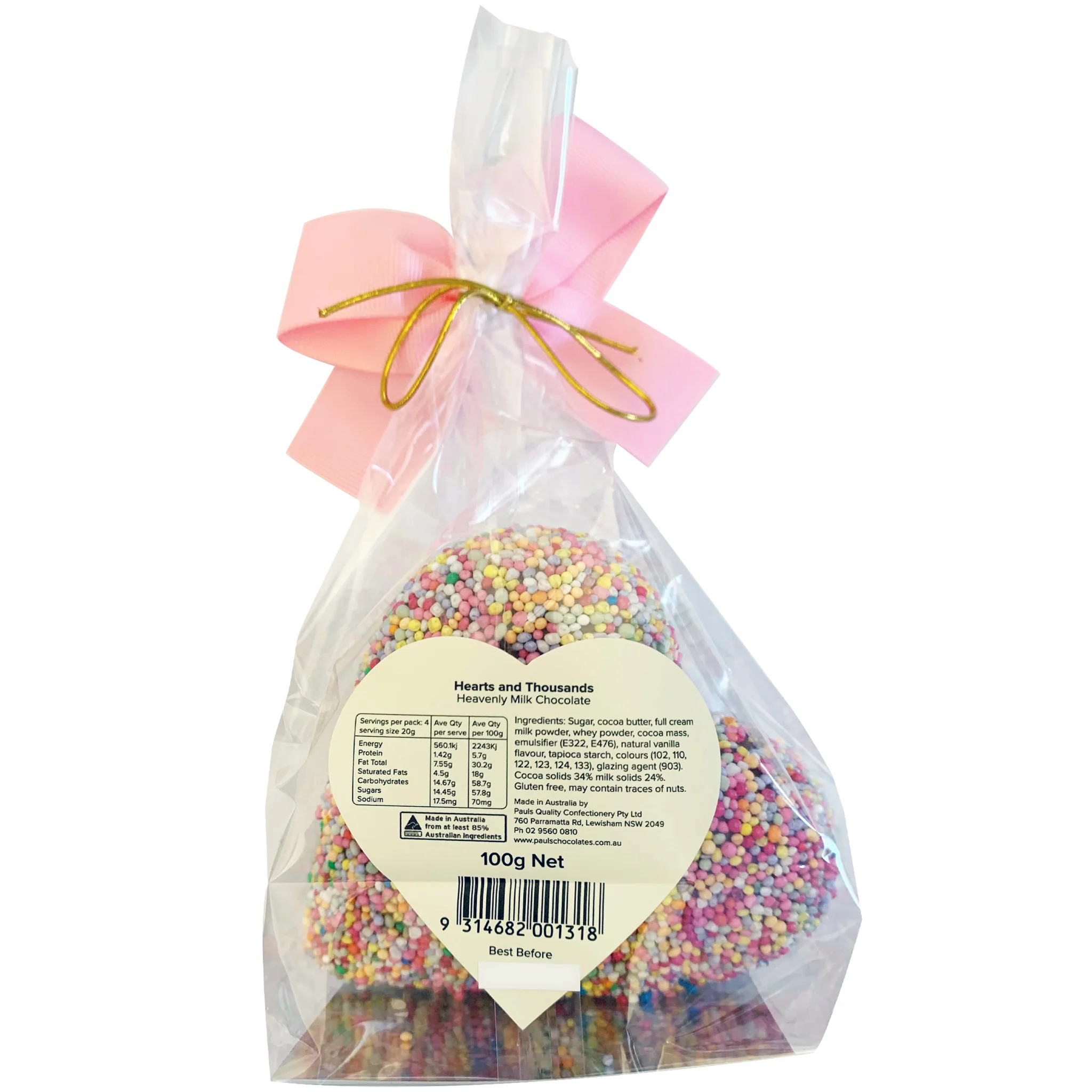 Pauls Chocolates Hearts and Thousands 100g - Image 2