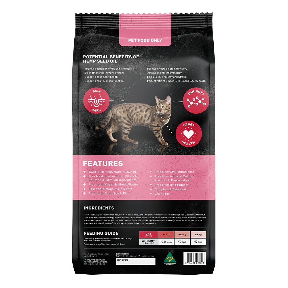 Pet Food Australia Cat Kibble Multi Protein 3kg - Image 2
