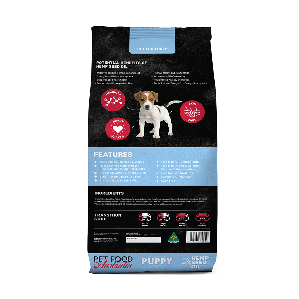 Pet Food Australia Puppy Kibble Duck and Chicken 3kg - Image 2