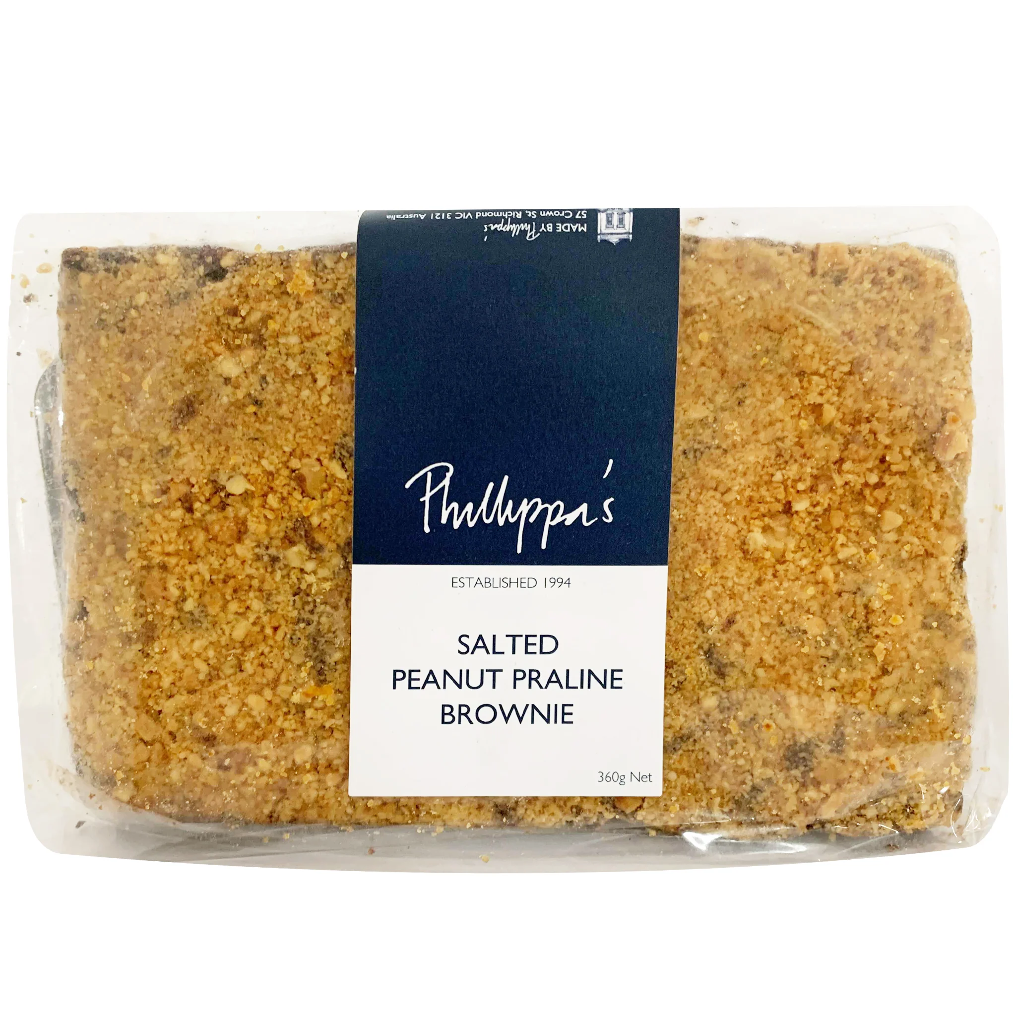 Phillippa's Salted Peanut Praline Brownie 360g