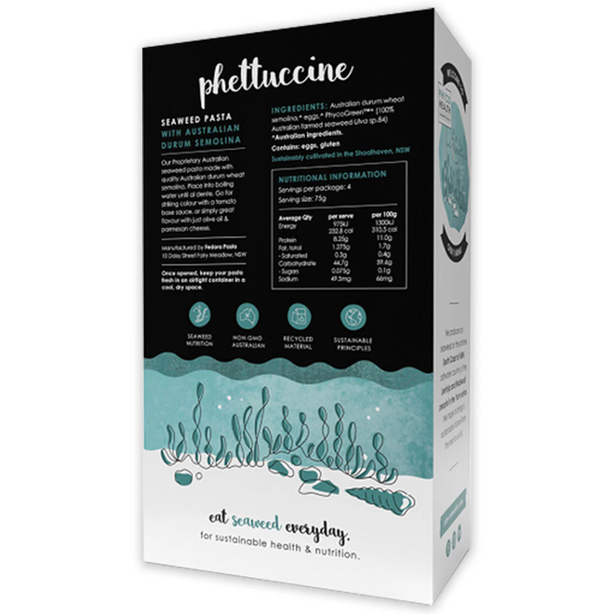 PhycoHealth Seaweed Pasta Phettuccine 300g - Image 2