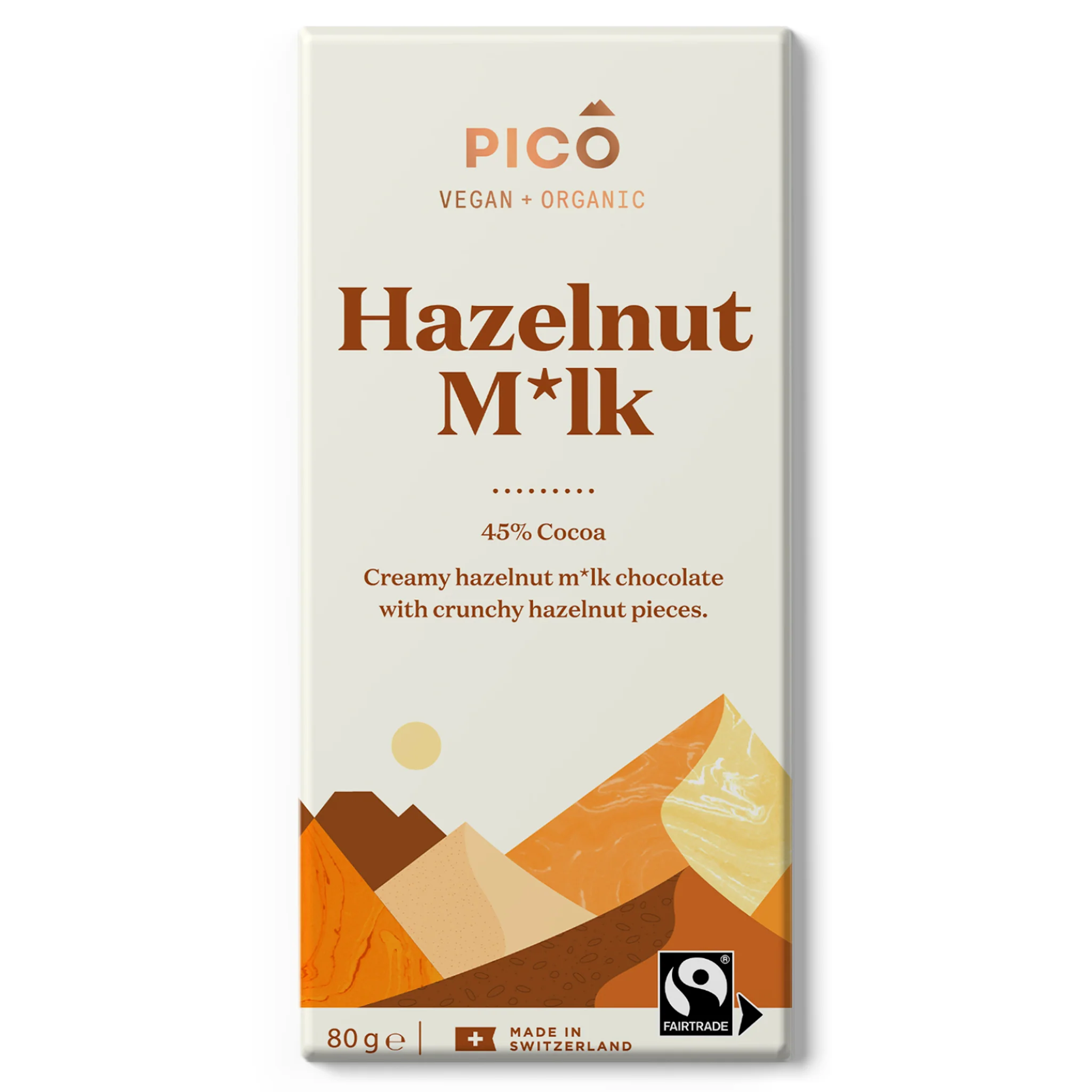 Pico Hazelnut Milk Chocolate 80g