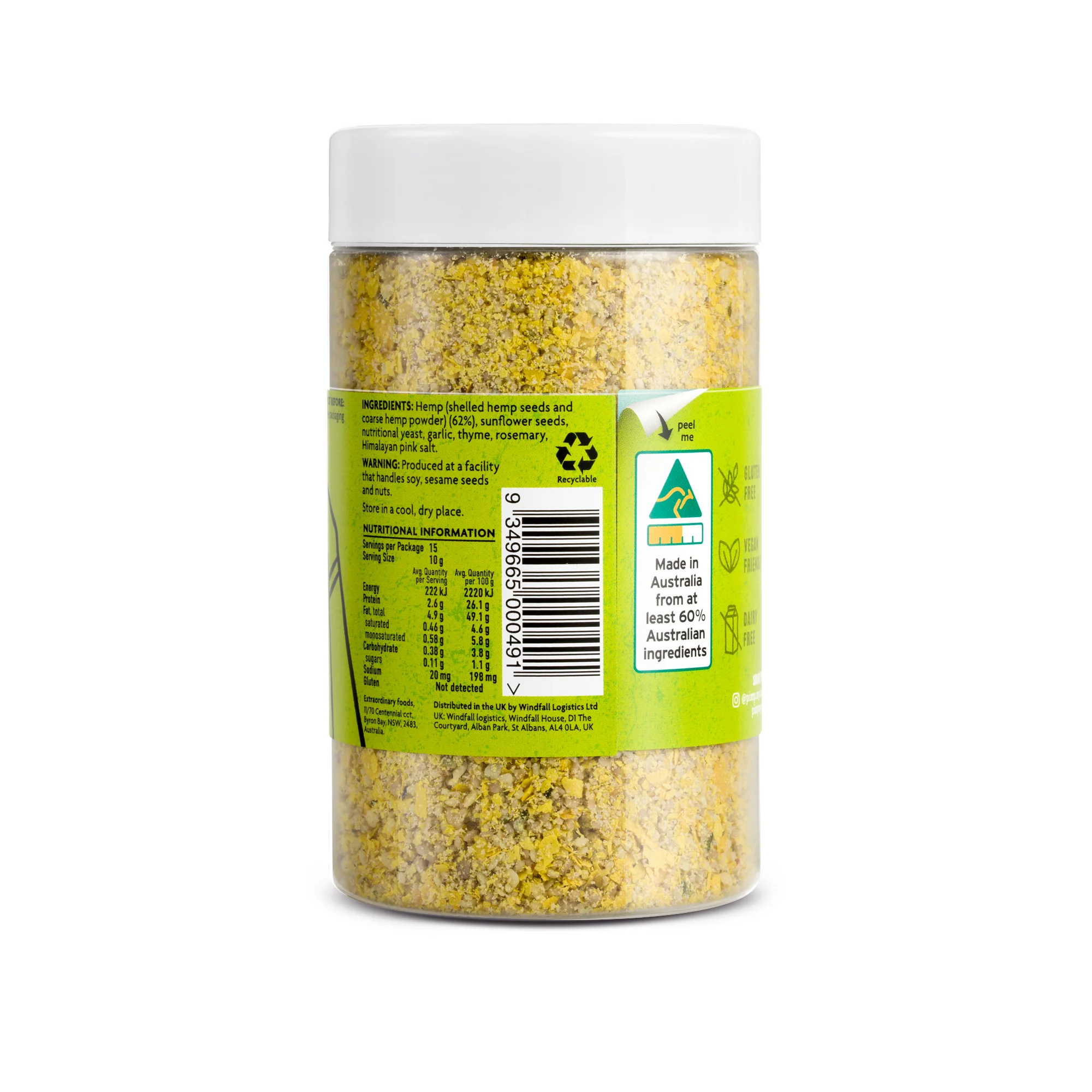 Pimp My Salad Vegan Hemp Parmesan 150g - Image 2