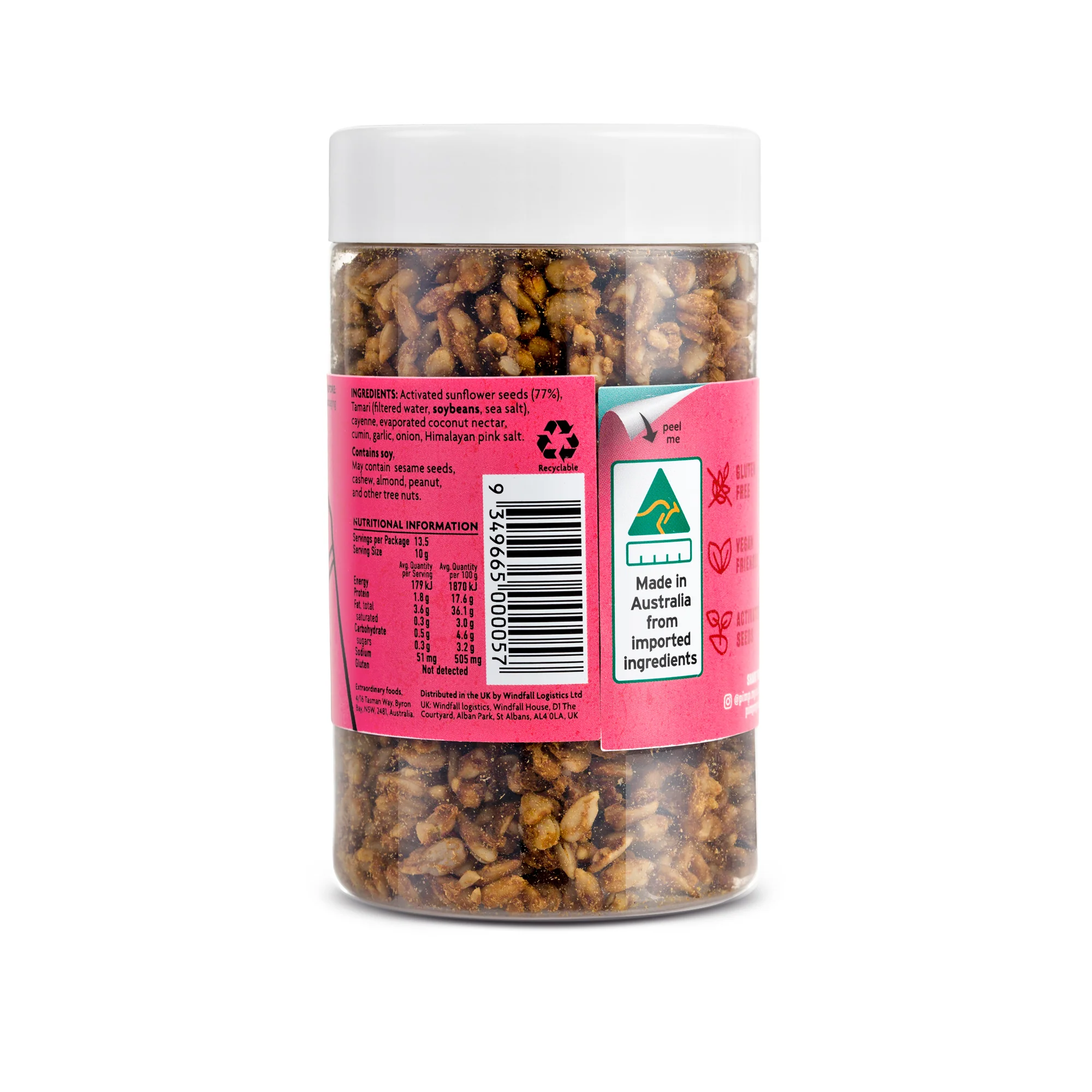 Pimp My Salad Vegan Spiced Spouted Sunflower Seeds 135g - Image 2