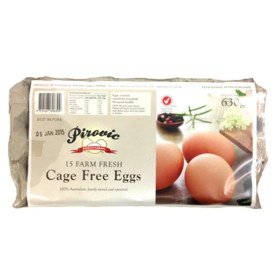 Pirovic Cage Free Eggs x15 630g