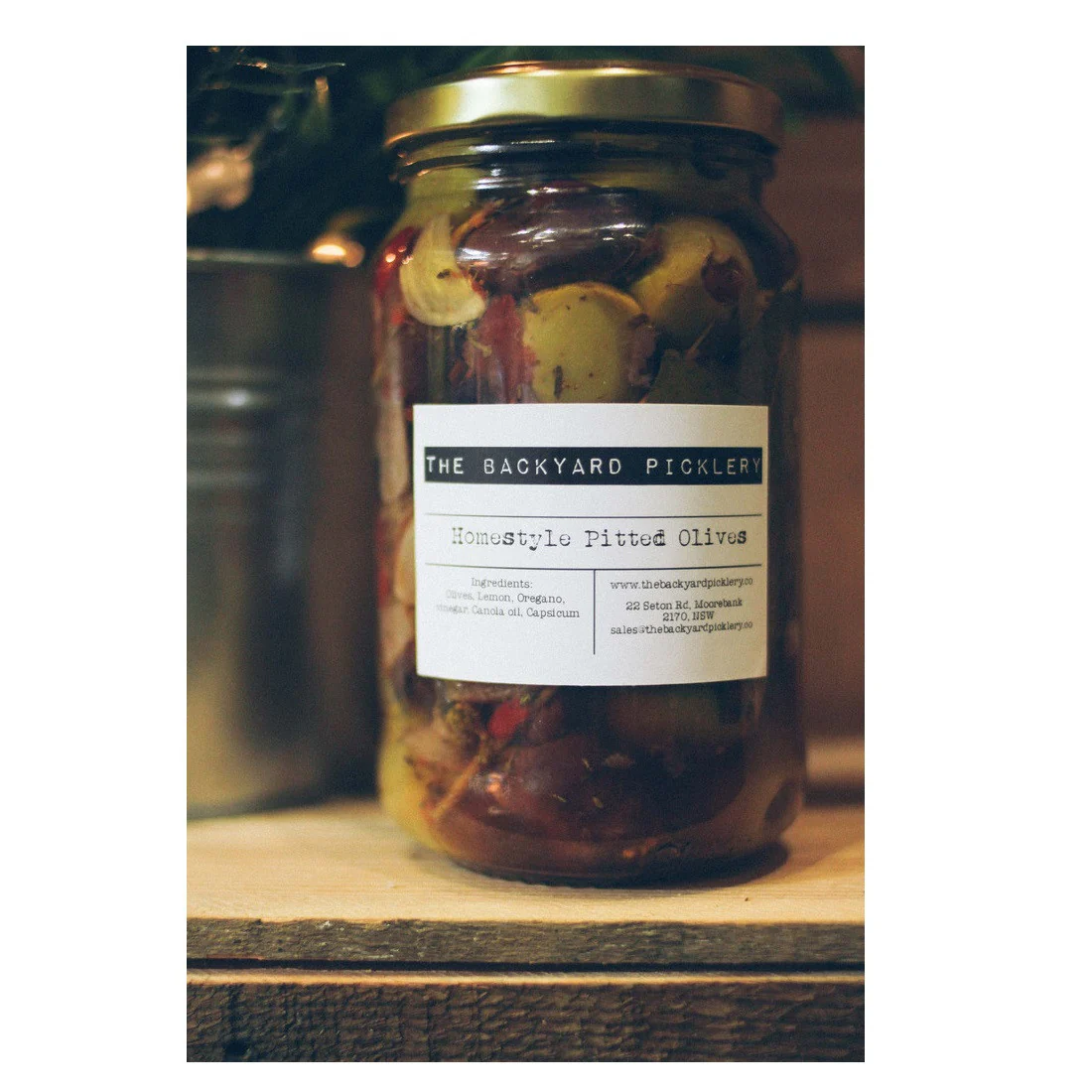 The Backyard Picklery - Antipasto Pitted Olives Home Style (360g)