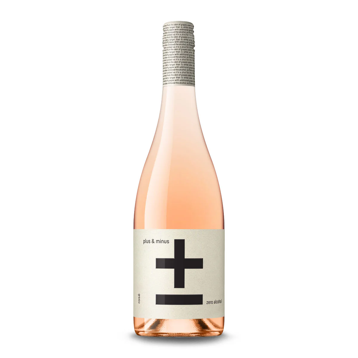 Plus and Minus Zero Alcohol Rose 750ml