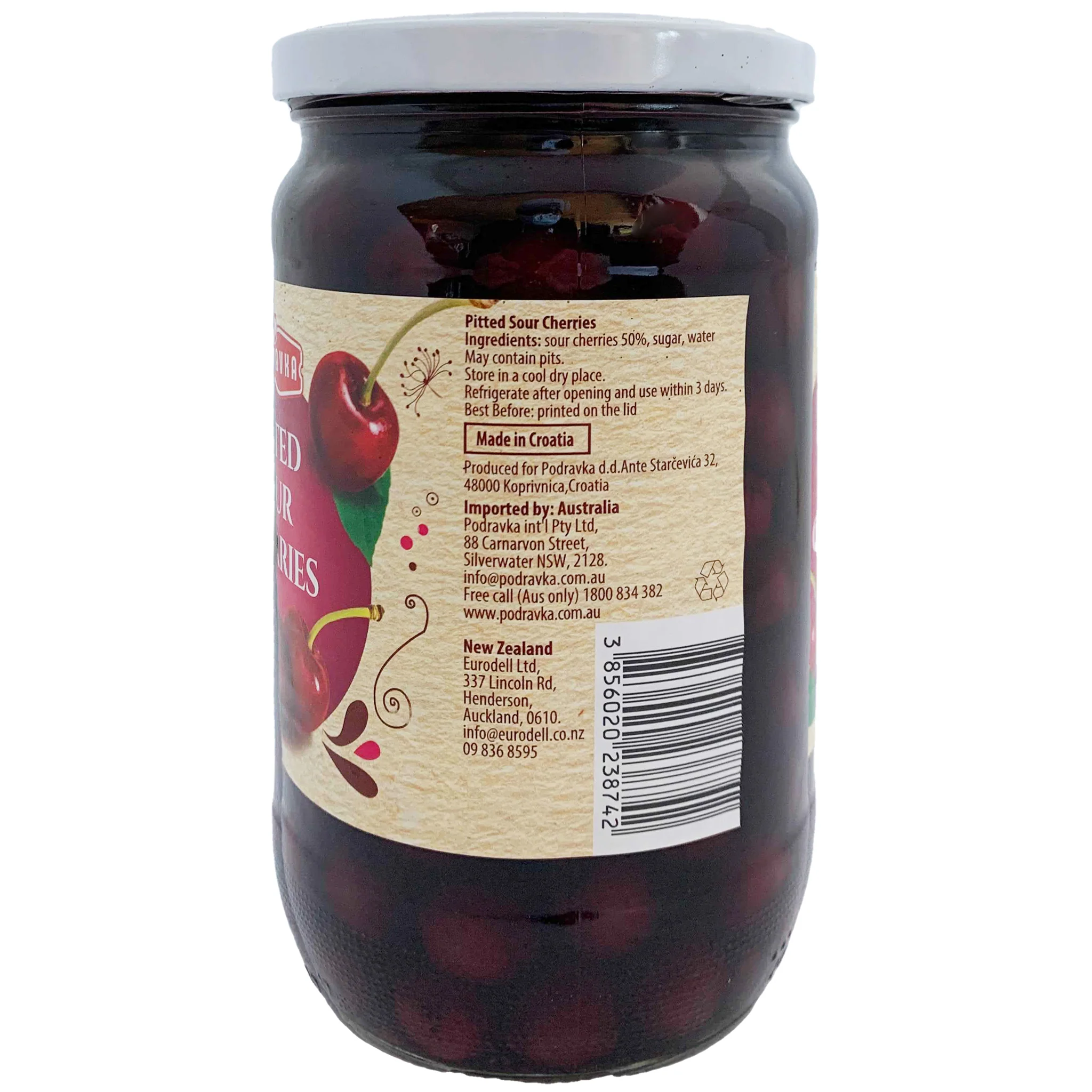 Podravka Pitted Sour Cherries 680g - Image 3