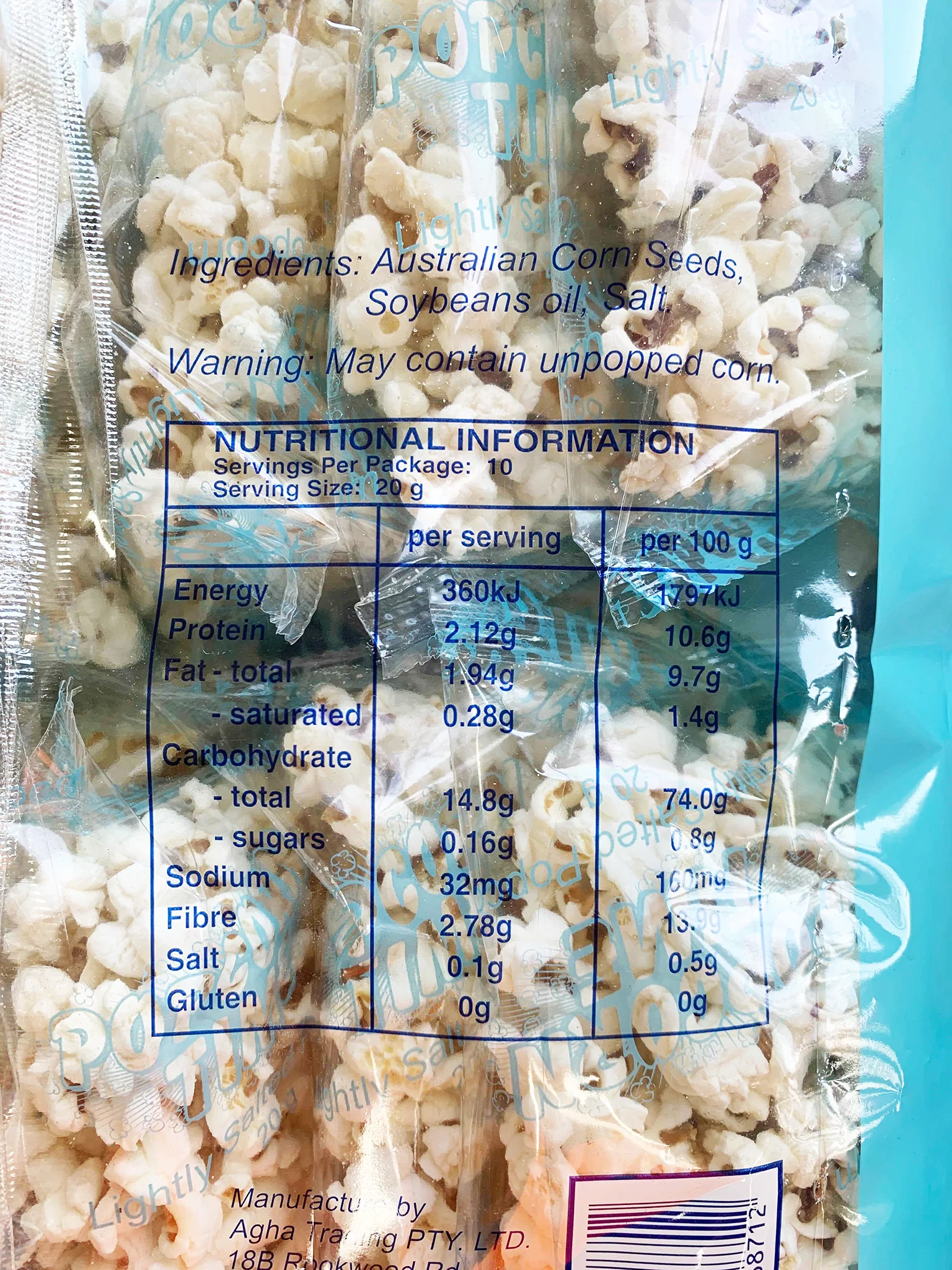 Popcorn Time Salted Popcorn Multipack x12 180g - Image 2