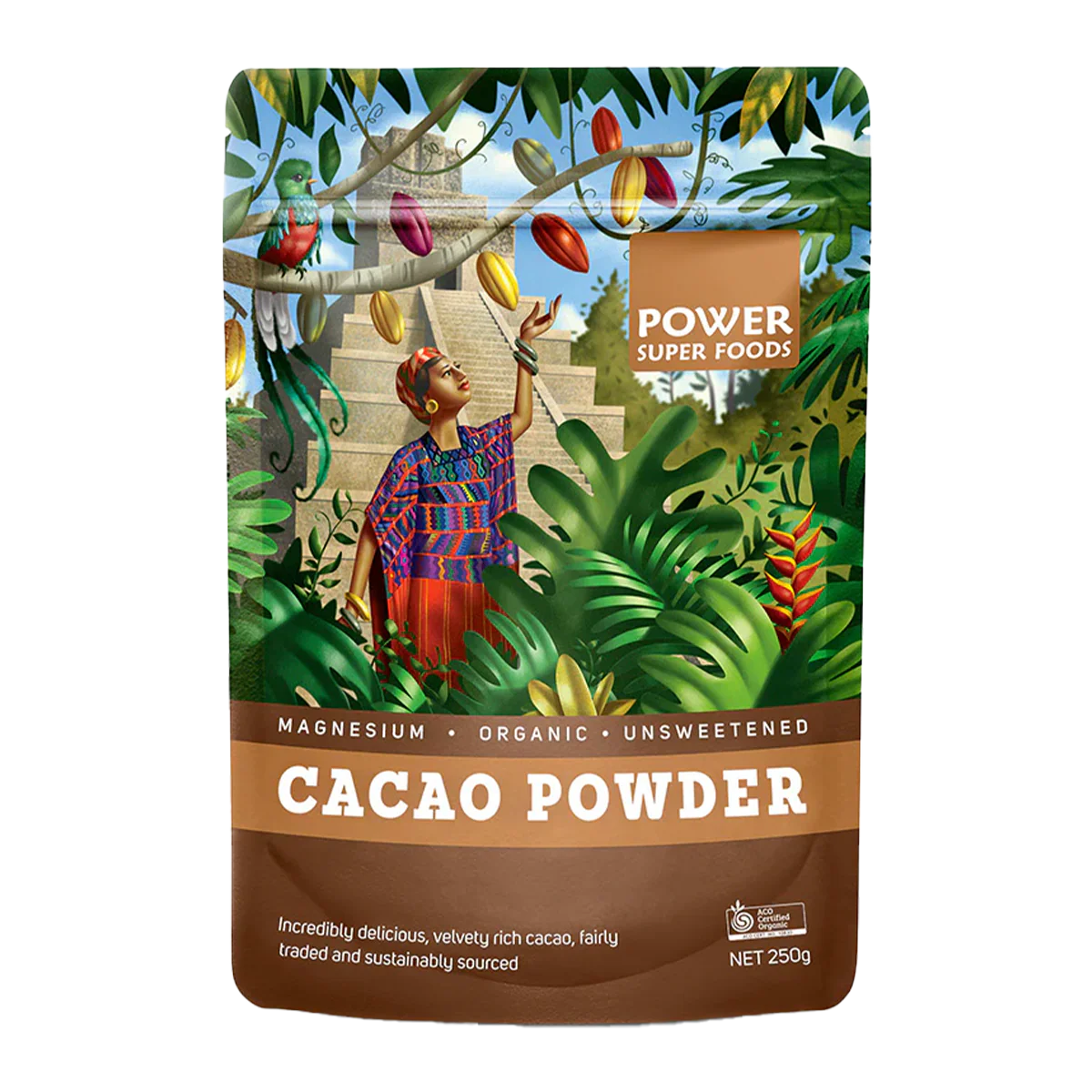 Power Super Foods Organic Cacao Powder 250g