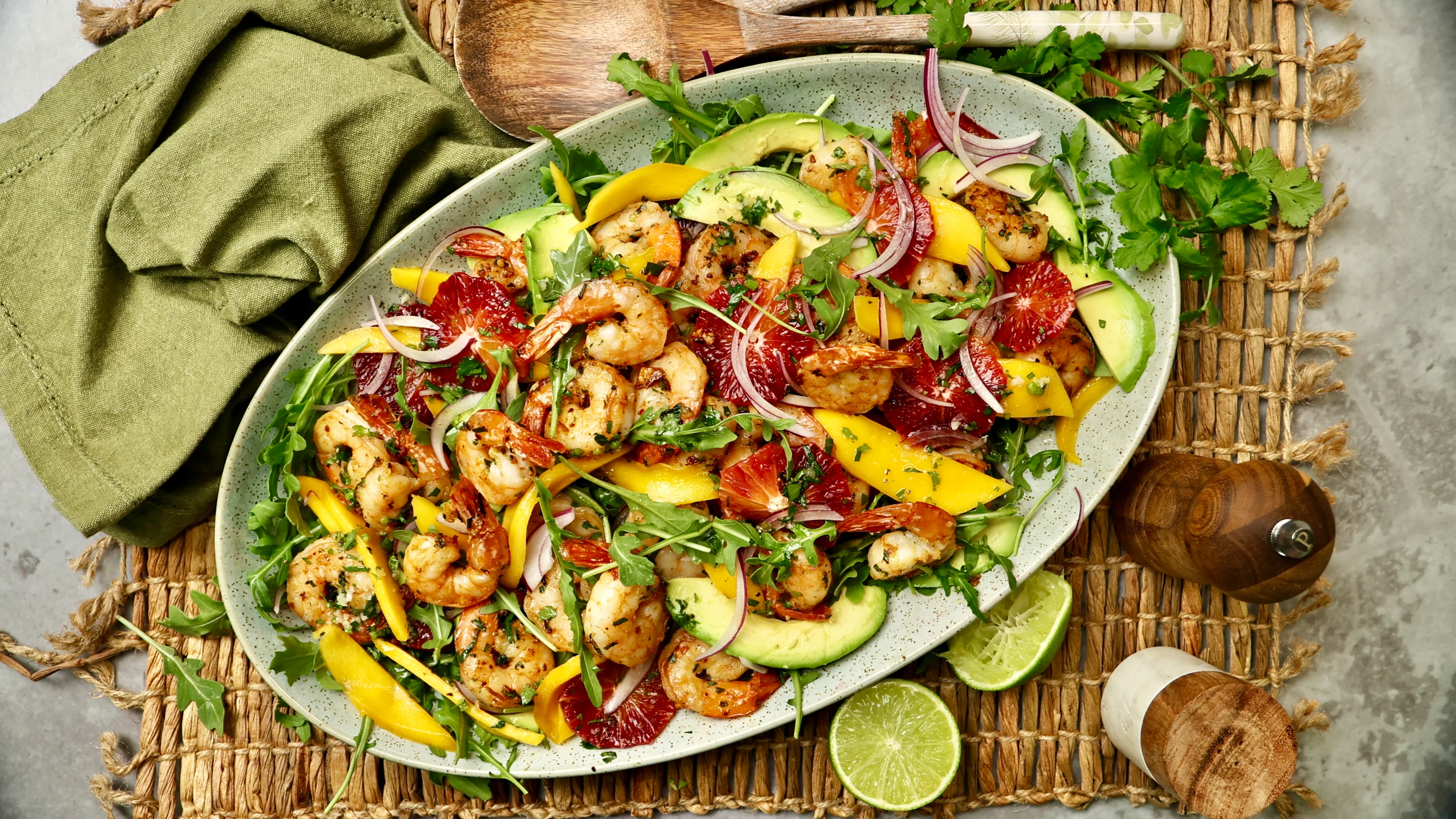 Prawn, Mango & Blood Orange Salad - Image 2