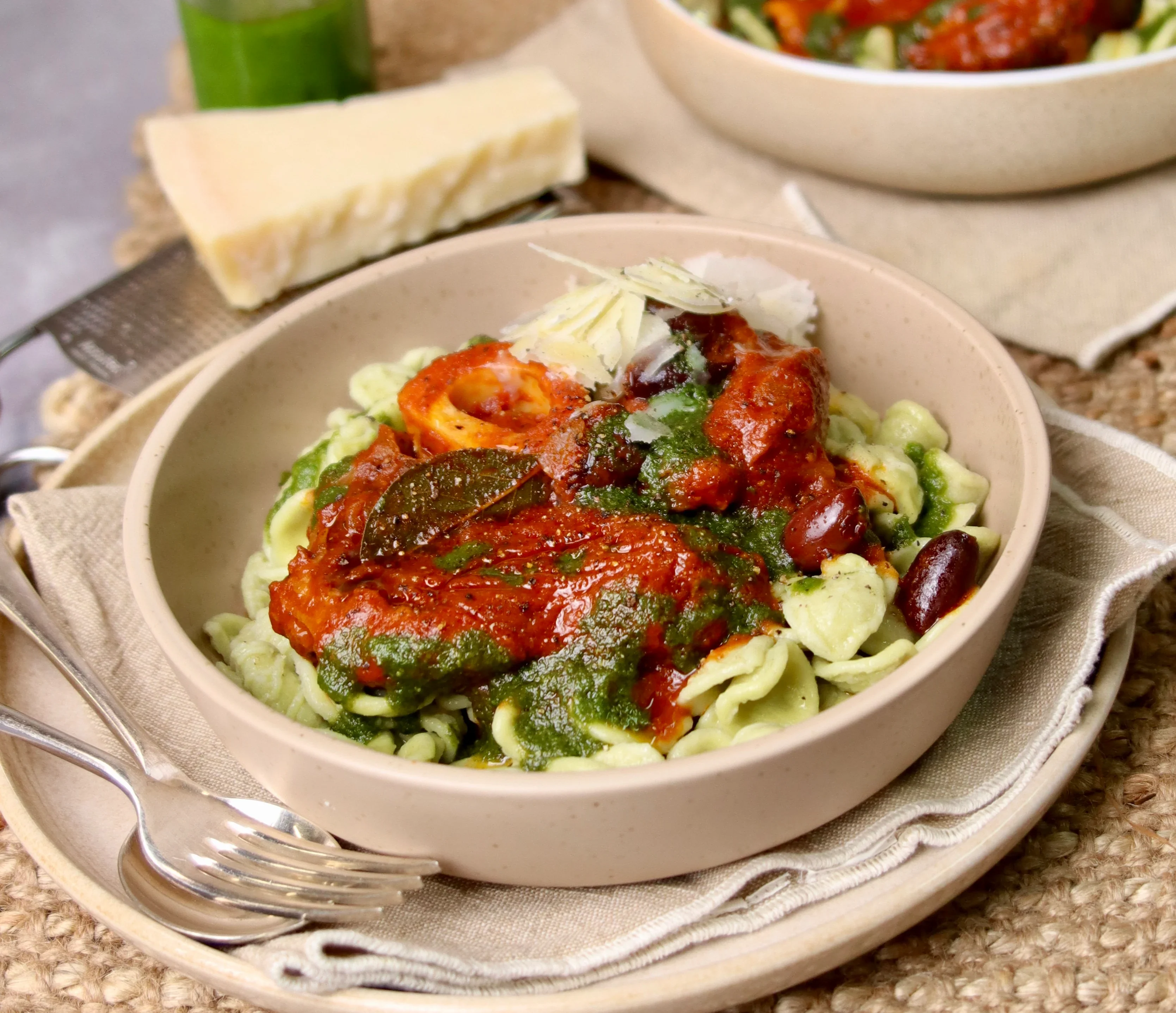 Pressure Cooker Osso Bucco, Orecchiette and Basil Dressing - Image 2