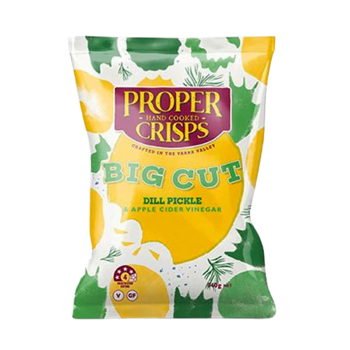 Proper Crisps Big Cut Dill Pickle 140g