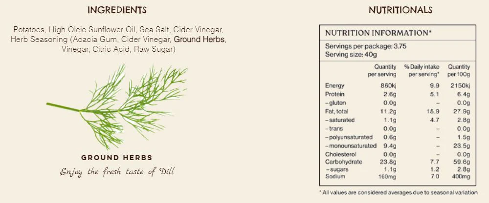 Proper Crisps Dill Pickle Apple Cider Chips 140g - Image 2