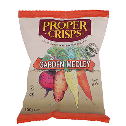 Proper Crisps Garden Medley Vegetable Chips 100g