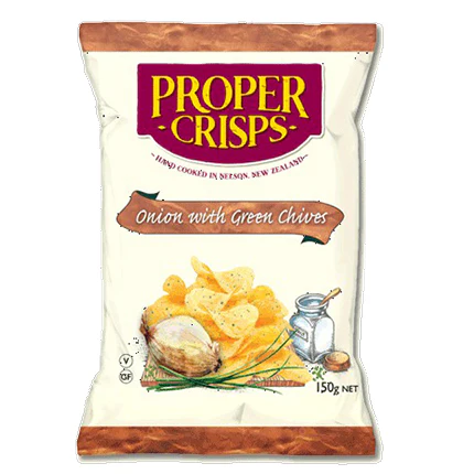 Proper Crisps Onion with Green Chives Chips 150g