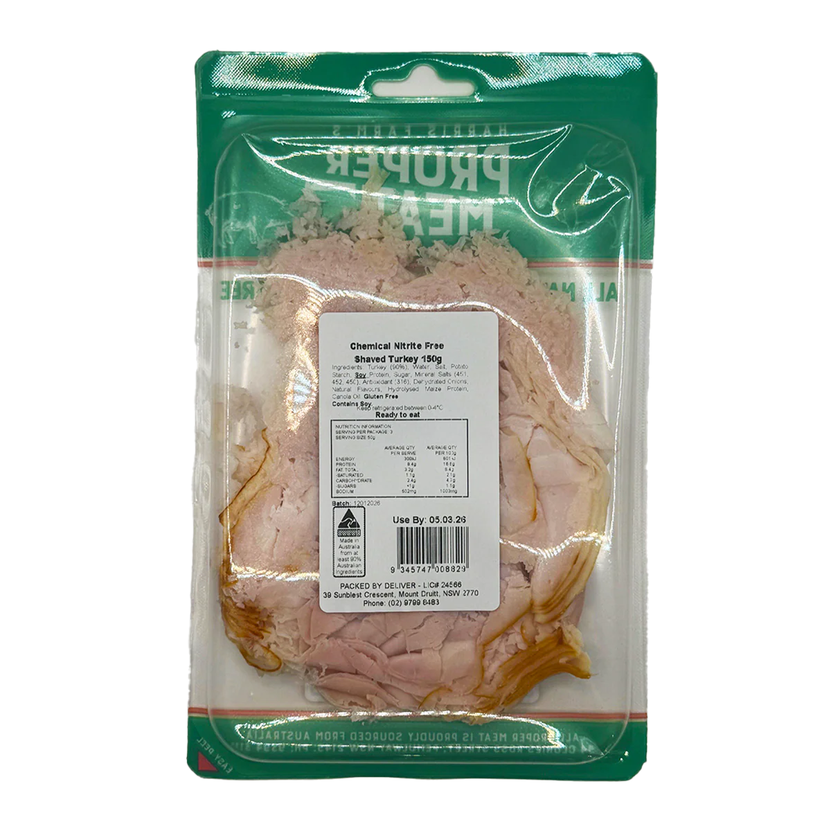 Proper Meat Nitrite Free Shaved Turkey 150g - Image 2