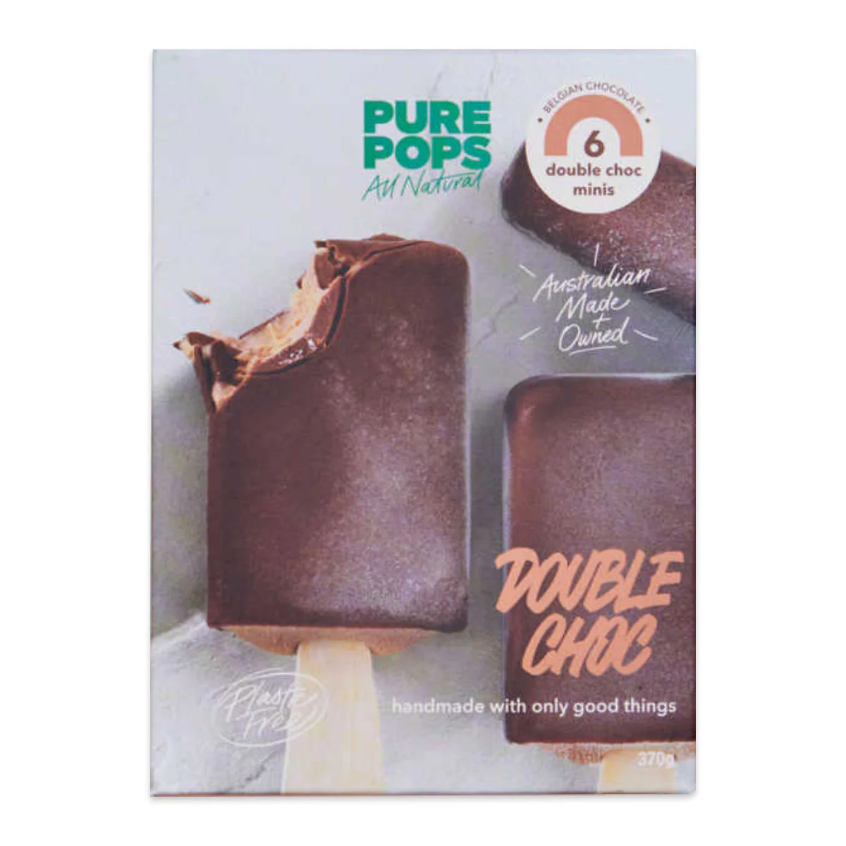 Pure Pops Double Choc Minis Ice Cream Pops x6 370g