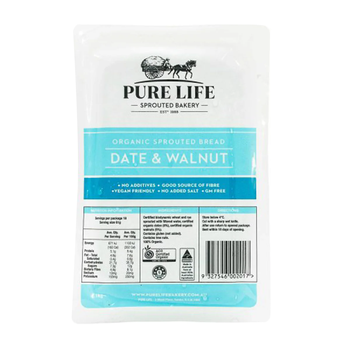 Purelife Sprouted Date and Walnut 1kg