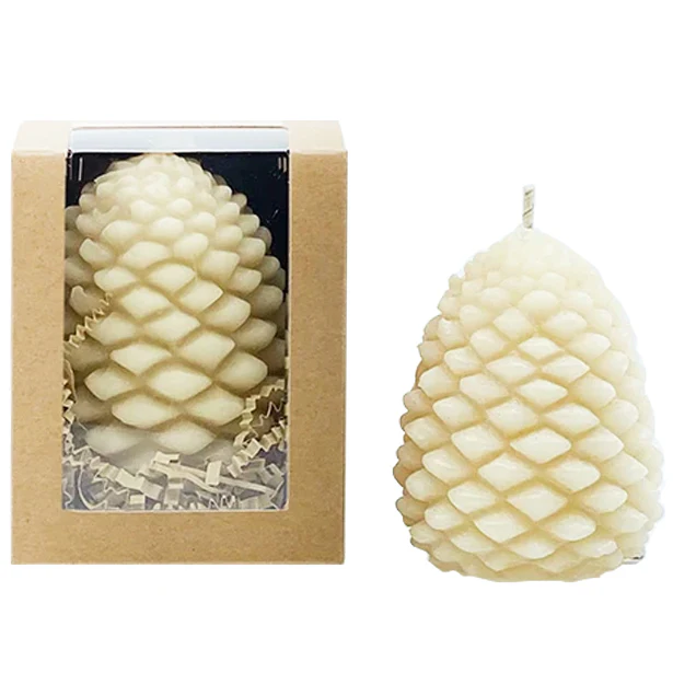 Queen B Large Pine Cone Candle each - Image 2