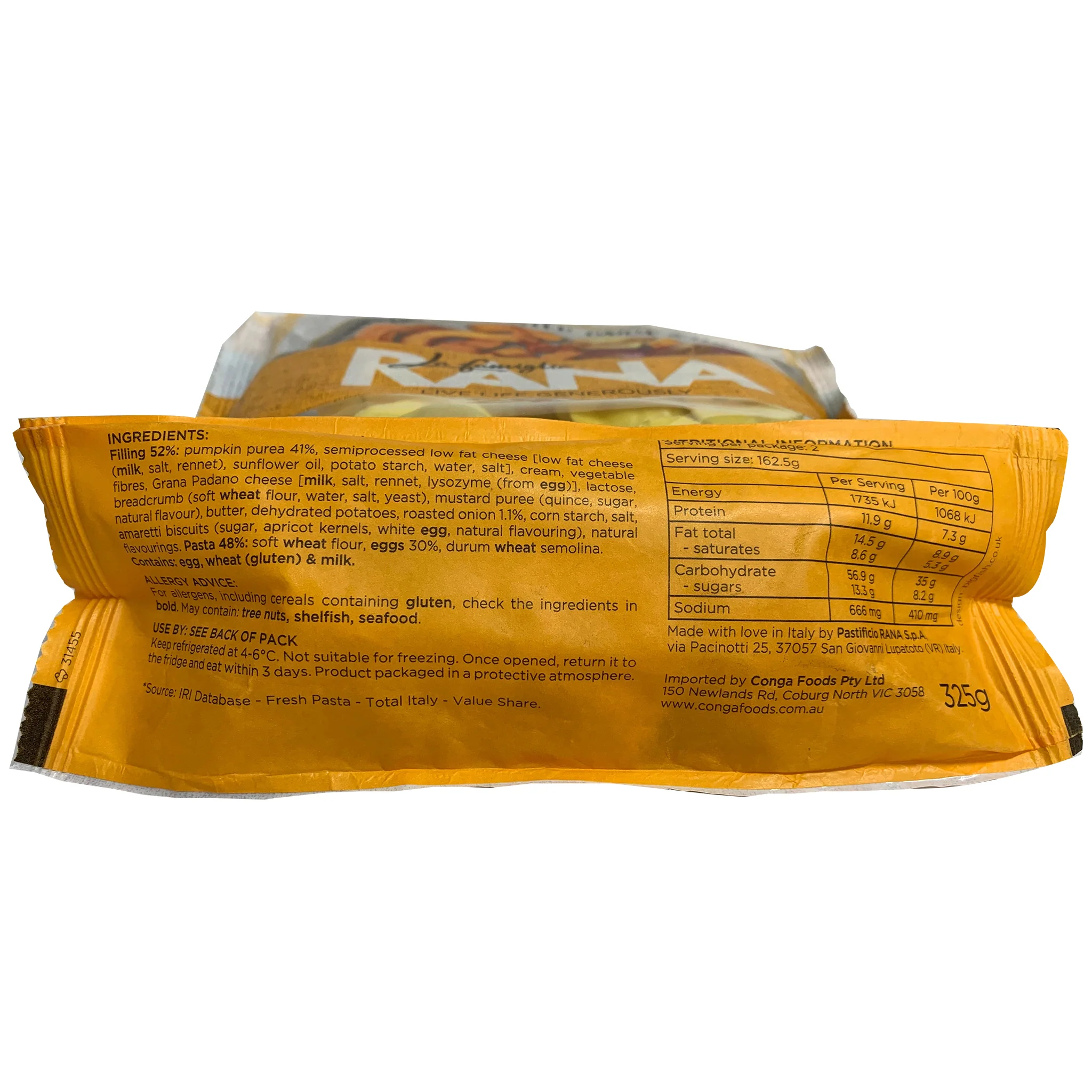 Rana Ravioli Pumpkin and Roasted Onion 325g - Image 4