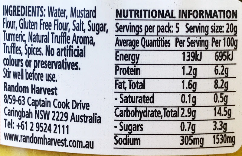 Random Harvest Australian Truffle Mustard 100g - Image 2