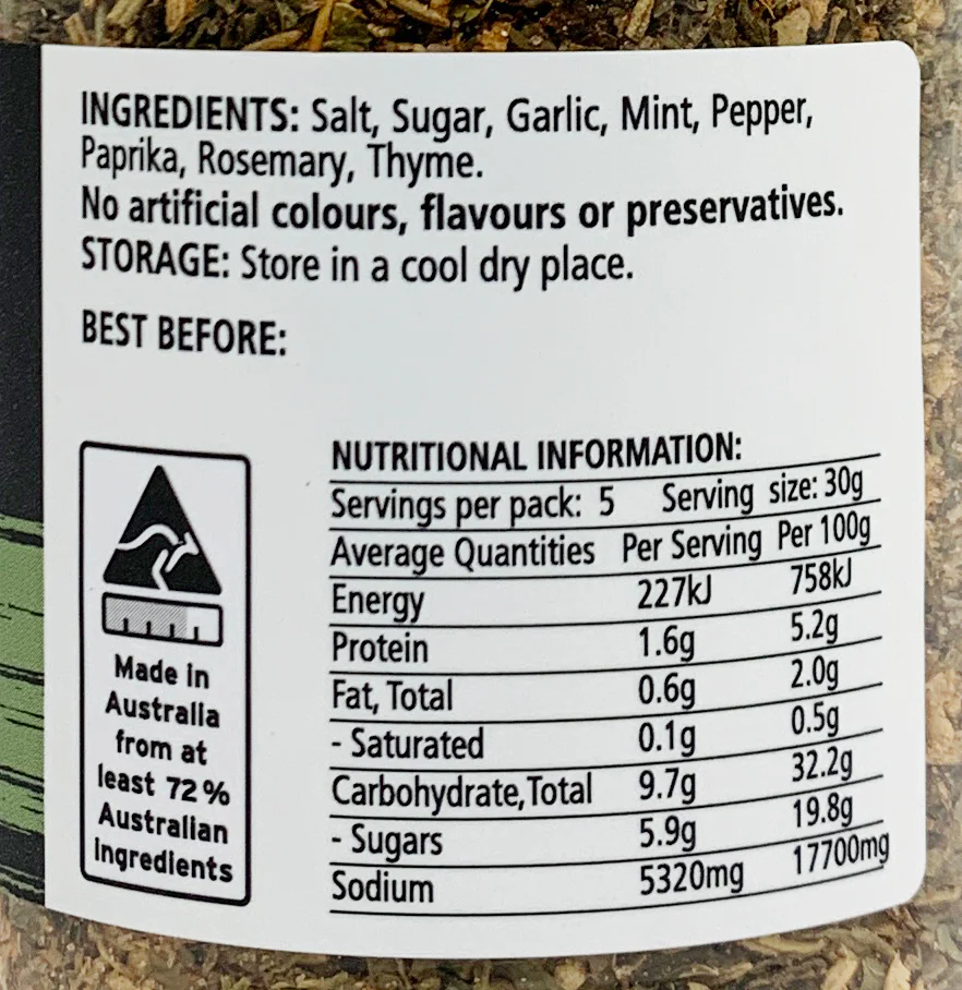 Random Harvest Lamb BBQ Rub 150g - Image 2