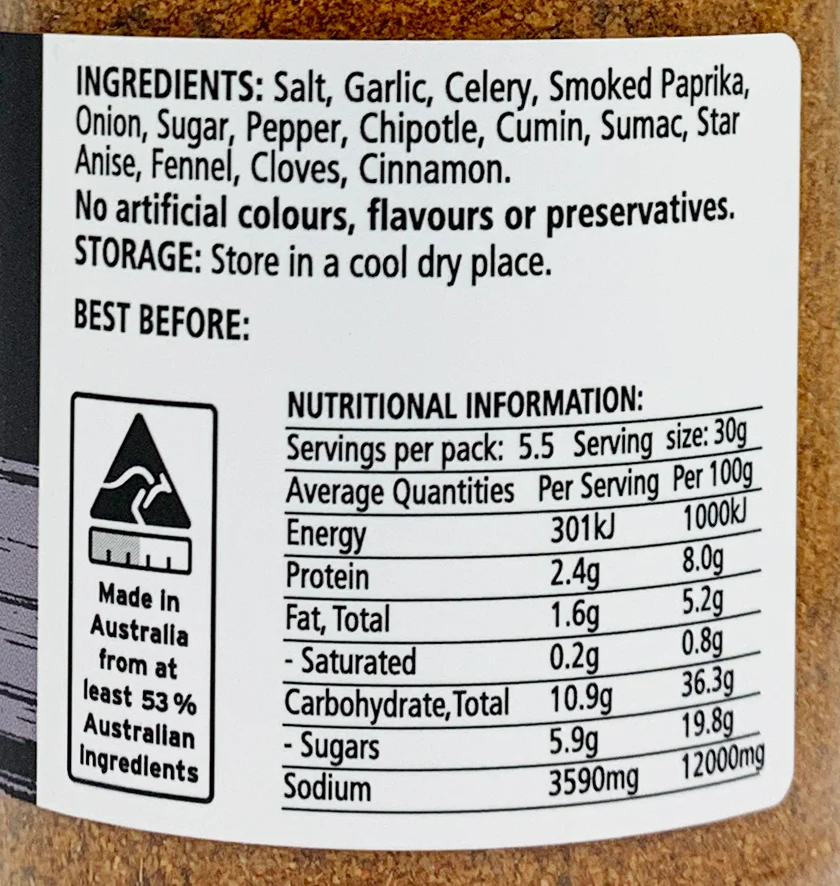 Random Harvest Pork BBQ Rub 165g - Image 2