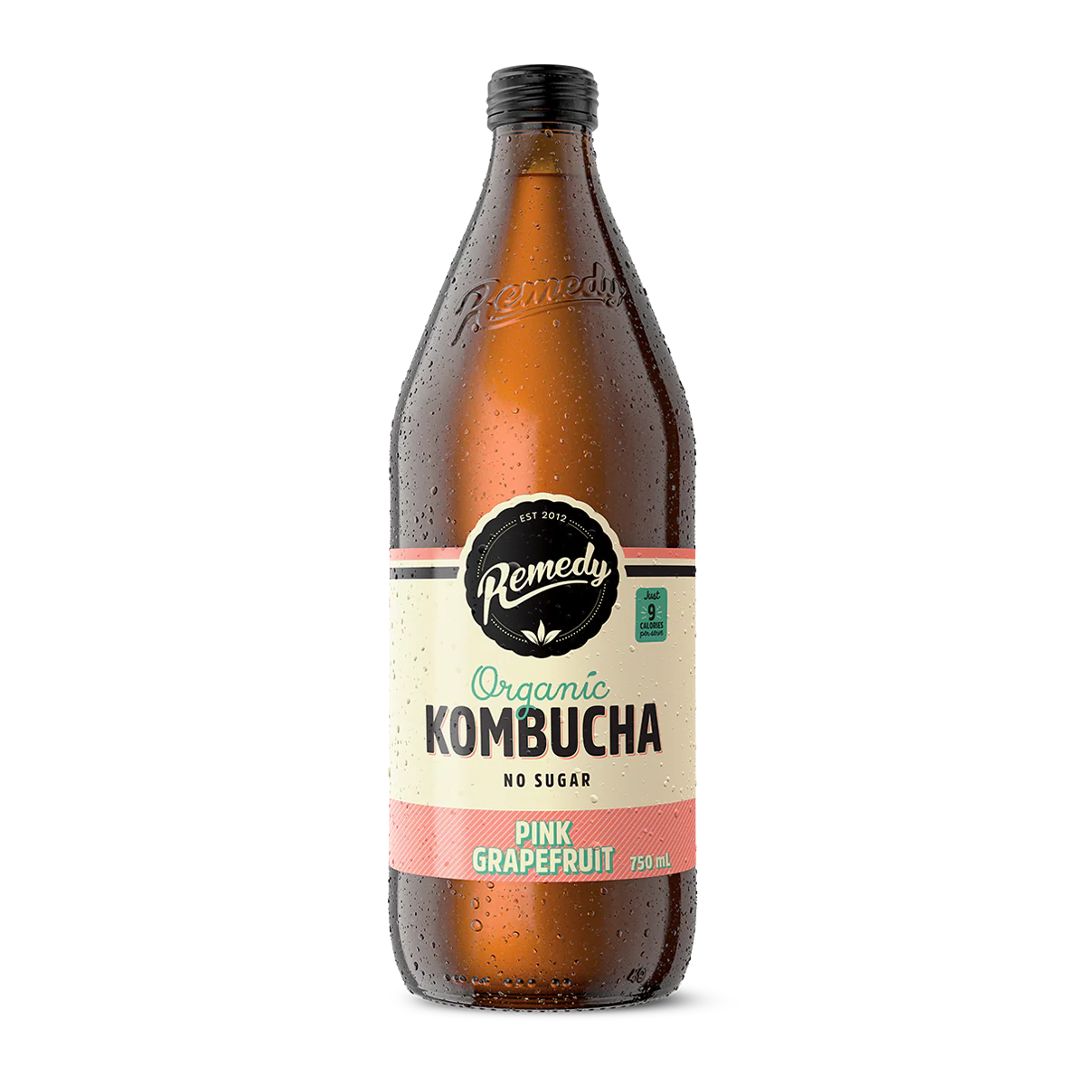 Remedy Drinks Organic Kombucha Pink Grapefruit 750ml