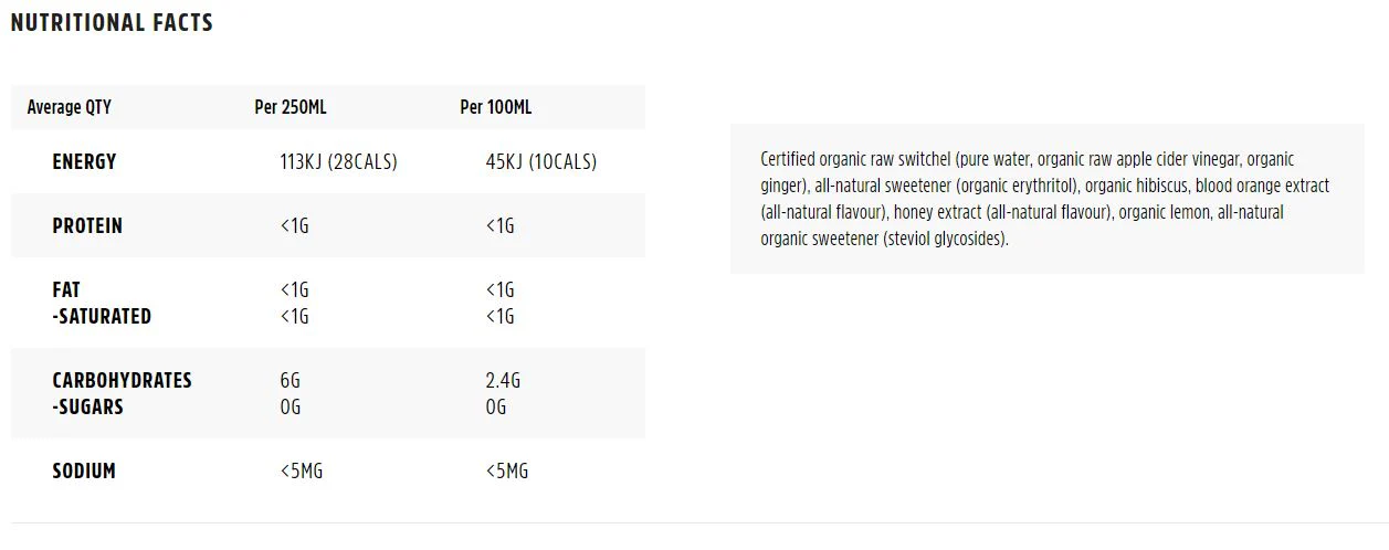 Remedy Switchel Blood Orange 4 x 250ml - Image 2