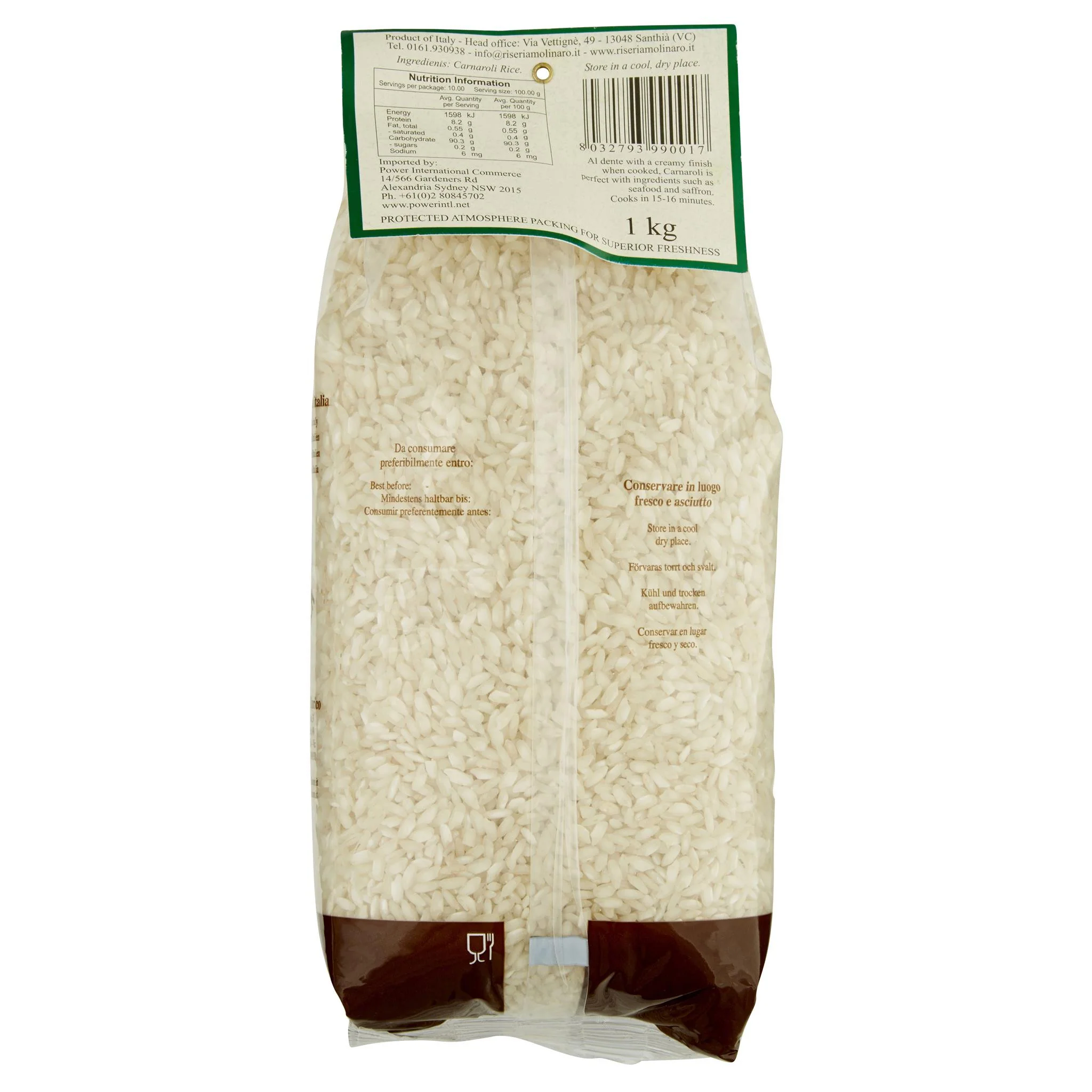 Riseria Carnarol Rice 1kg - Image 2