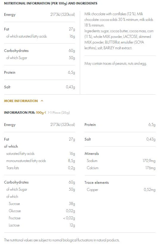 Ritter Sport Cornflakes 100g - Image 2