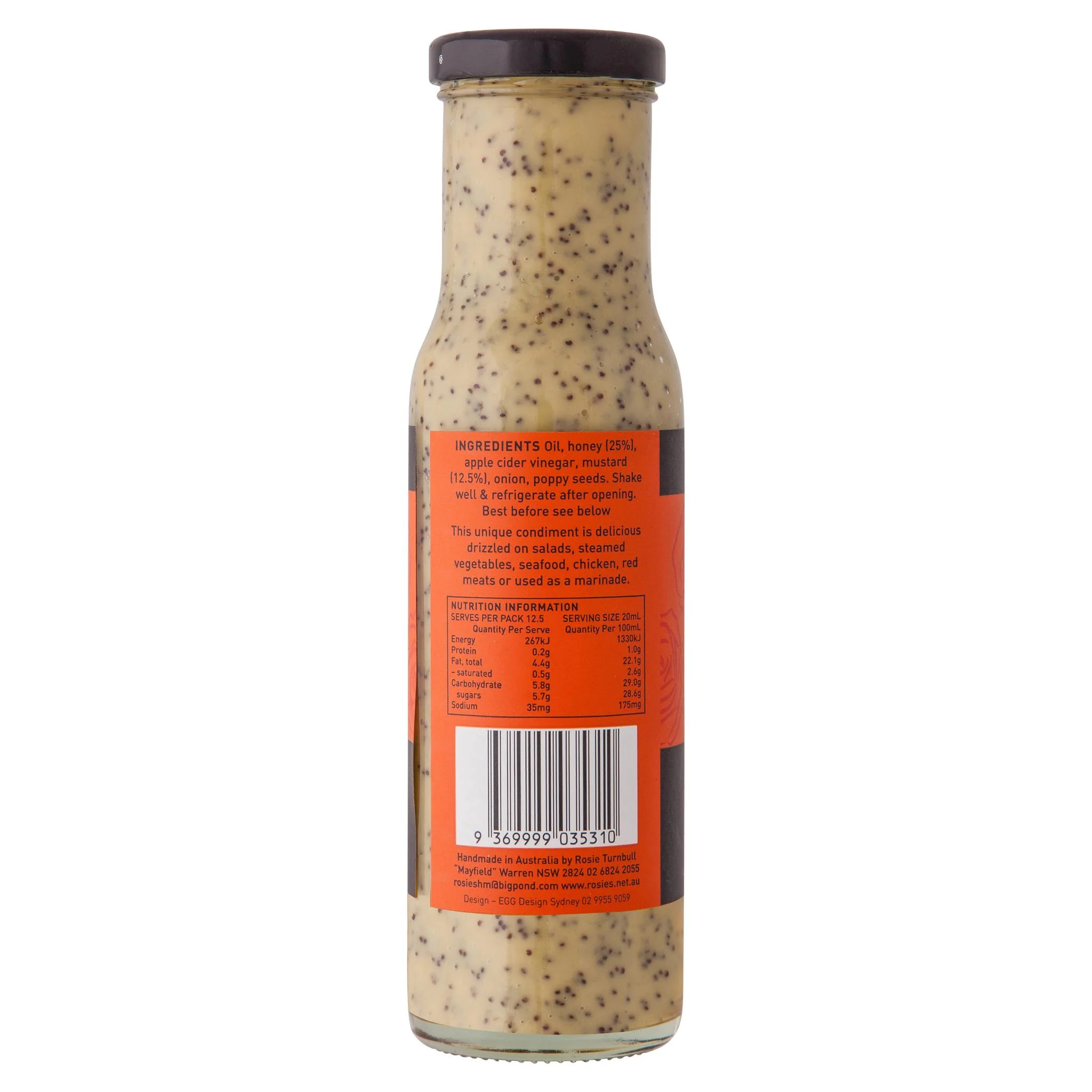 Rosie's Honey Mustard Dressing 250ml - Image 2
