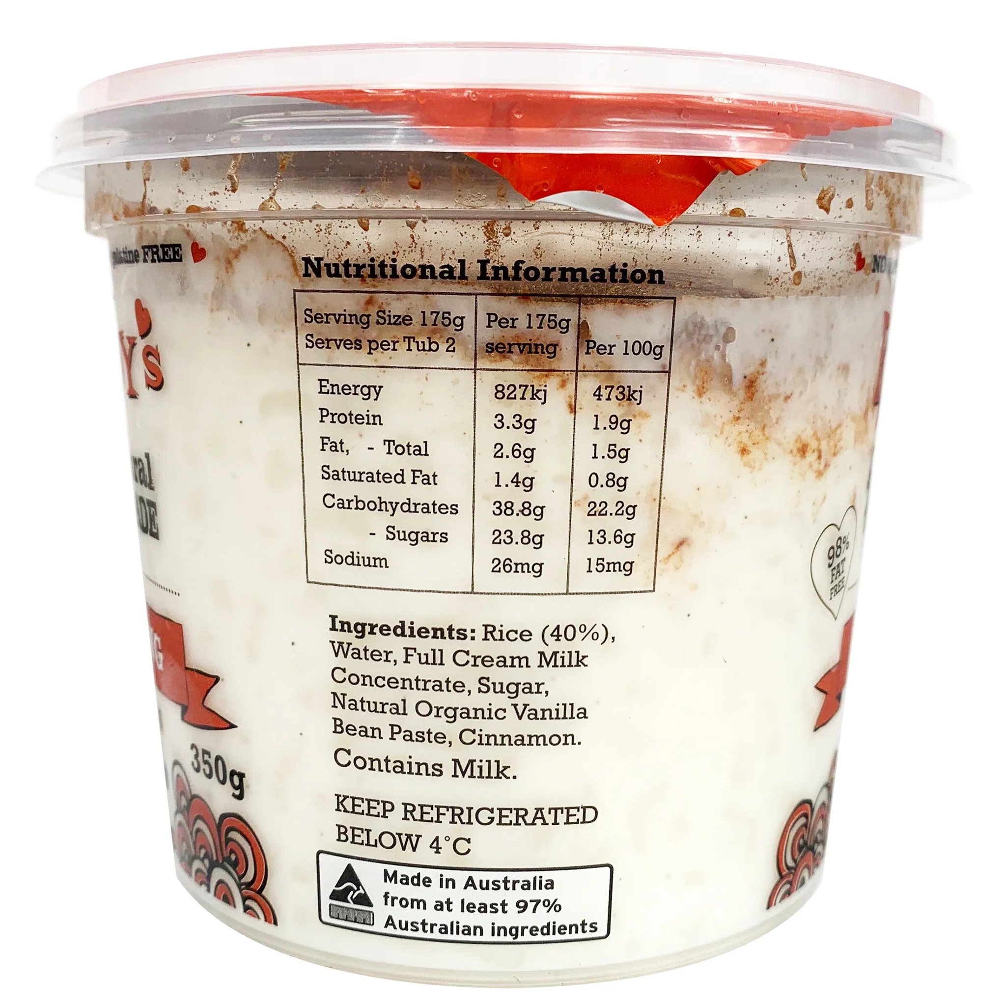 Ruby and Roys Rice Pudding 350g - Image 2