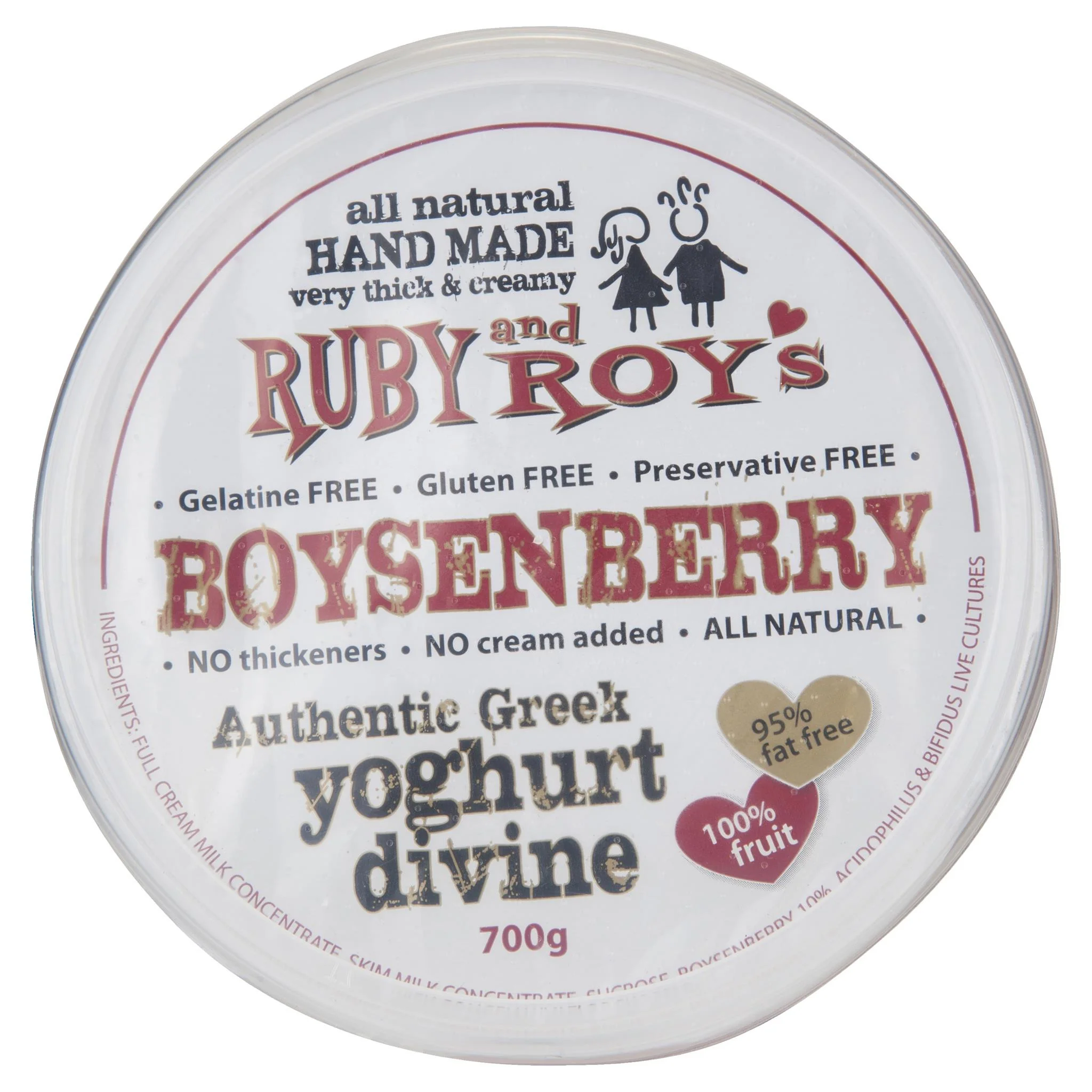 Ruby And Roys Boysenberry Authentic Greek Yoghurt Divine 700g - Image 3
