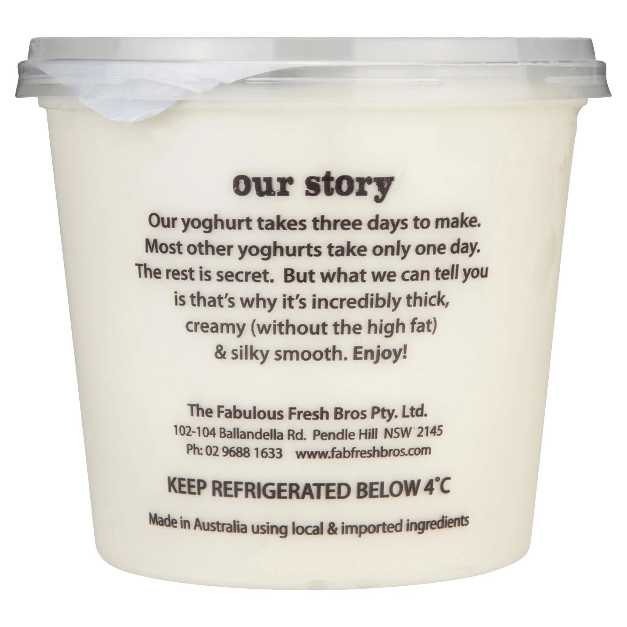 Ruby And Roys Vanilla Bean Authentic Greek Yoghurt Divine 700g - Image 2