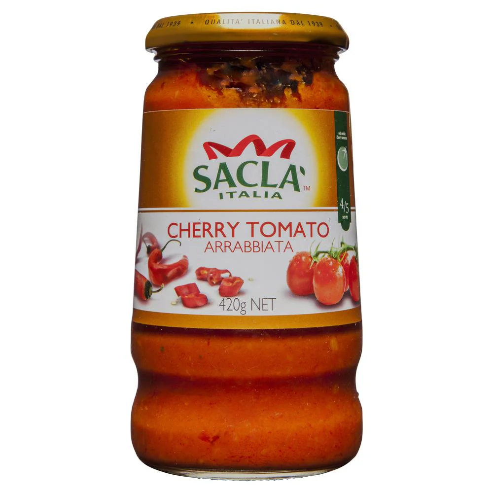 Sacla Pasta Sauce Cherry Tomato Arrabiata 420g
